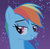 Size: 536x526 | Tagged: safe, screencap, rainbow dash, pony, g4, female, lidded eyes, solo