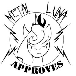 Size: 400x400 | Tagged: safe, artist:negativefade, princess luna, g4, lightning, metal goddess luna, monochrome, stamp