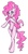 Size: 900x1718 | Tagged: safe, artist:coffeechicken, pinkie pie, earth pony, semi-anthro, g4, arm hooves, bipedal, skinny, solo, thin