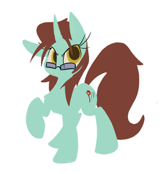 Size: 2059x2143 | Tagged: safe, artist:leadhooves, oc, oc only, oc:kneaded rubber, pony, glasses, simple background, solo