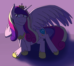 Size: 1600x1427 | Tagged: safe, artist:supervanman64, princess cadance, alicorn, pony, g4, bedroom eyes, female, solo