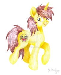 Size: 900x1101 | Tagged: safe, artist:starsong, oc, oc only, oc:awesome smile, pony, a world renewed, solo