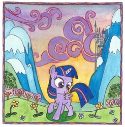 Size: 807x819 | Tagged: safe, artist:do-you-sell-crisps, twilight sparkle, alicorn, pony, g4, filly, twilight sparkle (alicorn)