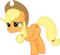 Size: 3000x2752 | Tagged: safe, artist:candy-muffin, applejack, earth pony, pony, g4, spike at your service, female, simple background, solo, transparent background, vector