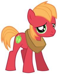 Size: 3783x4816 | Tagged: safe, artist:jennieoo, big macintosh, earth pony, pony, g4, colt, male, show accurate, simple background, transparent background, vector, young