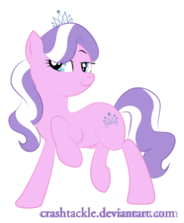 Size: 1626x1972 | Tagged: safe, artist:crashtackle, diamond tiara, earth pony, pony, g4, female, raised hoof, simple background, solo, teenager, transparent background