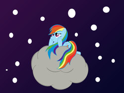 Size: 1000x750 | Tagged: safe, artist:i-twistedfury-i, rainbow dash, g4, cloud, sky