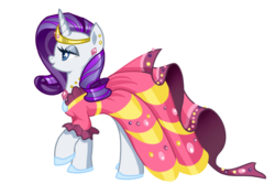 Size: 900x600 | Tagged: safe, rarity, pony, unicorn, g4, clothes, dress, female, gala dress, glass slipper (footwear), horn, mare, simple background, solo, transparent background
