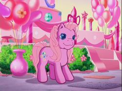 Size: 640x480 | Tagged: safe, screencap, pinkie pie (g3), g3, positively pink, cute, happy, party cake place, pink