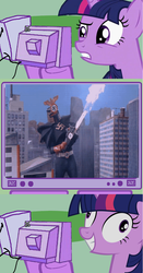 Size: 563x1078 | Tagged: safe, twilight sparkle, g4, danger 5, exploitable meme, meme, tv meme, twilight snapple