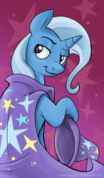 Size: 391x670 | Tagged: safe, artist:spainfischer, trixie, pony, unicorn, g4, female, looking back, mare, solo