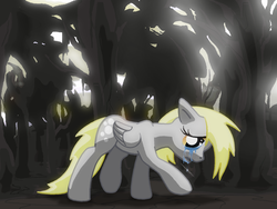 Size: 1600x1200 | Tagged: safe, artist:oddwarg, derpy hooves, pegasus, pony, g4, crying, female, mare, sad