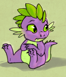 Size: 490x578 | Tagged: safe, artist:draig-graddfeydd, spike, g4, male, solo