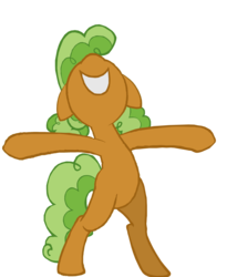 Size: 3000x3499 | Tagged: safe, apple brown betty, earth pony, pony, apple family reunion, g4, apple family member, background pony, bipedal, cropped, female, mare, missing cutie mark, not a vector, simple background, solo, transparent background