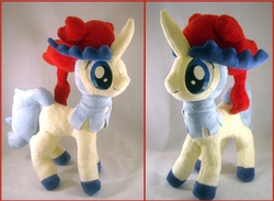 Size: 900x659 | Tagged: safe, artist:bubble-rhapsody, keldeo, irl, most redundant use of ponified tag ever, photo, plushie, pokémon, ponified, ponymon, solo