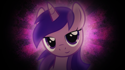 Size: 1920x1080 | Tagged: artist needed, source needed, safe, amethyst star, sparkler, pony, unicorn, g4, bedroom eyes, female, head tilt, lidded eyes, looking at you, mare, smiling, smiling at you, solo, wallpaper