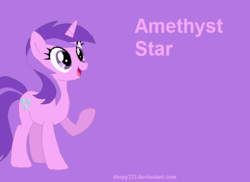 Size: 618x449 | Tagged: safe, artist:derpy333, amethyst star, sparkler, pony, unicorn, g4, female, mare, solo