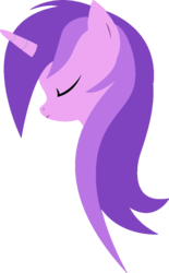 Size: 703x1136 | Tagged: safe, artist:amethyst-star-mlp, artist:xpesifeindx, amethyst star, sparkler, pony, unicorn, g4, bust, closed mouth, eyes closed, head, portrait, side view, simple background, solo, transparent background