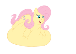 Size: 1280x914 | Tagged: safe, artist:samael, edit, fluttershy, g4, belly, belly bed, fat, fattershy, immobile, impossibly large belly, morbidly obese, obese, simple background, transparent background, vector