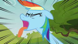 Size: 1280x720 | Tagged: safe, edit, screencap, rainbow dash, g4, wat