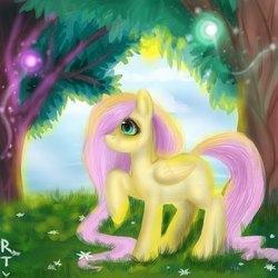 Size: 604x604 | Tagged: safe, artist:sonatatravina, fluttershy, pony, g4, female, solo