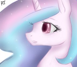 Size: 604x525 | Tagged: safe, artist:sonatatravina, princess celestia, pony, g4, female, solo