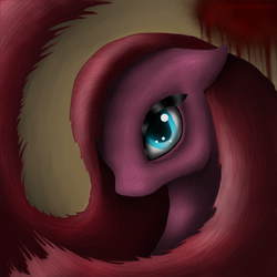 Size: 900x900 | Tagged: safe, artist:sauny, pinkie pie, g4, female, giygas, mare, pinkamena diane pie, solo