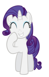 Size: 5000x7875 | Tagged: dead source, safe, artist:thatsgrotesque, rarity, pony, unicorn, g4, ^^, absurd resolution, eyes closed, female, mare, simple background, solo, transparent background, vector