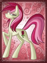 Size: 675x900 | Tagged: safe, artist:raptor007, roseluck, pony, g4, female, solo