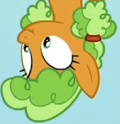 Size: 334x346 | Tagged: safe, screencap, apple brown betty, earth pony, pony, g4, animated, apple family member, scrunchy face, vibrating
