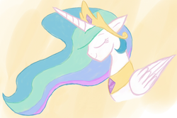 Size: 1091x723 | Tagged: safe, artist:cookiealienn, princess celestia, pony, g4, female, solo