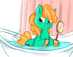 Size: 565x444 | Tagged: safe, oc, oc only, pony, bath, bubble, fart, farting bubbles, tooty poots