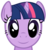 Size: 778x845 | Tagged: safe, artist:maybyaghost, twilight sparkle, g4, cute, don't blink or she'll get ya, role reversal, simple background, subverted meme, transparent background, twiabetes, twilight's shiny face, twily face, vector