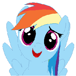 Size: 300x300 | Tagged: safe, artist:tomdantherock, rainbow dash, pony, g4, animated, cute, dashabetes, female, fourth wall, licking, simple background, solo, tongue out, transparent background