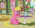 Size: 407x336 | Tagged: safe, screencap, cherry berry, spike, dragon, g4, my little pony: friendship is magic, too many pinkie pies, cropped, duo, duo male and female, female, male, mushroom table, ponyville