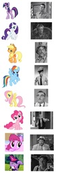 Size: 949x2803 | Tagged: safe, applejack, berry punch, berryshine, fluttershy, pinkie pie, rainbow dash, rarity, twilight sparkle, g4, a face in the crowd, andy griffith, andy taylor, aunt bea, barney fife, don knotts, ernest t. bass, floyd the barber, meme, otis campbell, the andy griffith show, twilight snapple