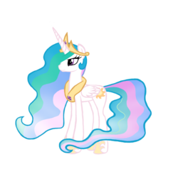 Size: 916x873 | Tagged: safe, artist:ollis100, princess celestia, pony, g4, female, solo