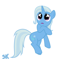 Size: 1024x1000 | Tagged: safe, artist:random-grimm, trixie, pony, unicorn, g4, female, mare, shy, simple background, solo, transparent background, vector