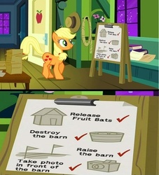 Size: 500x550 | Tagged: safe, applejack, apple family reunion, g4, just as planned