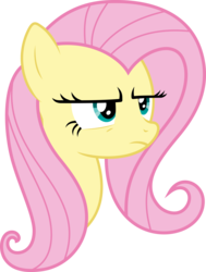 Size: 5282x7000 | Tagged: safe, artist:powerpuncher, fluttershy, pony, g4, absurd resolution, female, simple background, solo, transparent background, unamused, vector