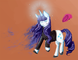 Size: 800x611 | Tagged: safe, artist:clockworknightmare, rarity, pony, g4, beret, clothes, female, solo, sweater