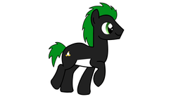 Size: 1920x1080 | Tagged: safe, oc, oc only, bird, earth pony, penguin, pony, linux, male, simple background, smiling, solo, stallion, tux, walking, white background