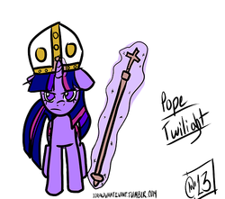 Size: 500x441 | Tagged: safe, artist:idrawwhatiwant, twilight sparkle, g4, 30 minute art challenge, pope