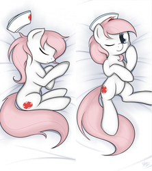 Size: 1200x1350 | Tagged: safe, artist:theparagon, nurse redheart, pony, g4, body pillow, body pillow design, cute, heartabetes, on back