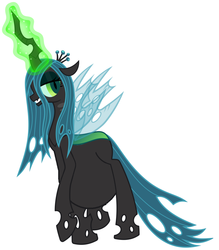 Size: 798x909 | Tagged: safe, queen chrysalis, changeling, changeling queen, g4, female, pregnant, pregnant edit, simple background, solo, white background