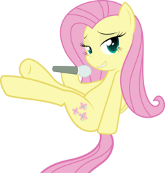 Size: 3590x3774 | Tagged: safe, artist:izeer, fluttershy, pony, innocence.mov, g4, bedroom eyes, female, simple background, solo, transparent background, vector