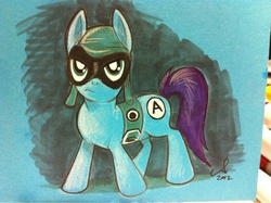 Size: 1280x957 | Tagged: safe, artist:amy mebberson, aquabats, ponified