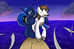 Size: 1026x678 | Tagged: safe, artist:ragingsemi, pipsqueak, princess luna, g4