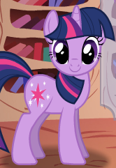 Size: 166x241 | Tagged: safe, twilight sparkle, pony, unicorn, g4, cute, female, looking at you, mare, solo, twiabetes, twilight sparkle's magical mysteries, unicorn twilight