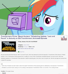 Size: 959x1044 | Tagged: safe, rainbow dash, g4, beast hunters, exploitable meme, meme, transformers, transformers prime, tv meme